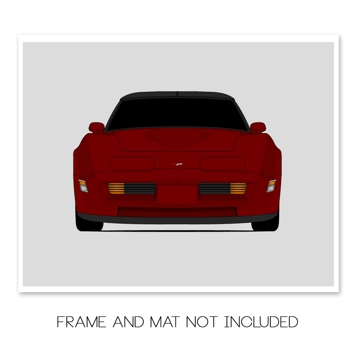 Chevy Corvette C3 (1980-1982) Gen 3 Poster