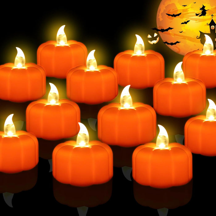 3d pumpkin-shaped led housing in classic orange finish