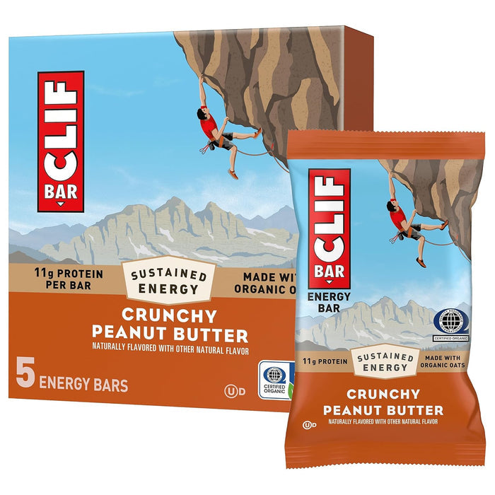 11g of plant-based protein per bar from soy and peanut sources