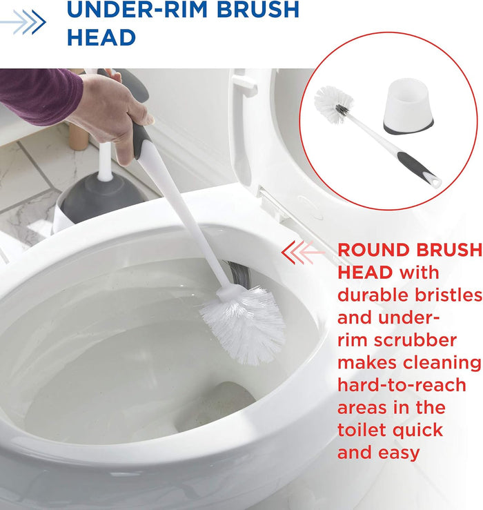 ergonomic rubber grip handle for secure hold and comfort