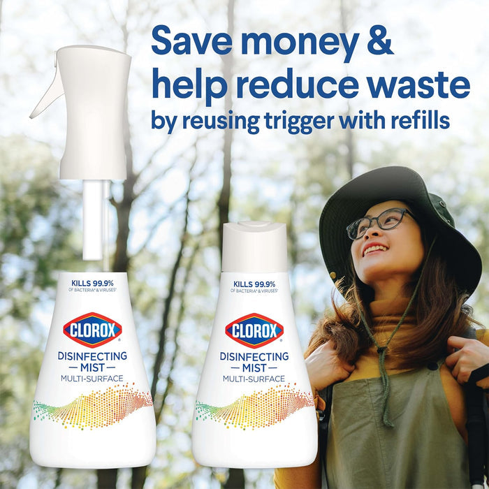Clorox Disinfecting Mist for Self Care Home Reset, Bacteria Free Living Room and Bedroom Daily Mist
