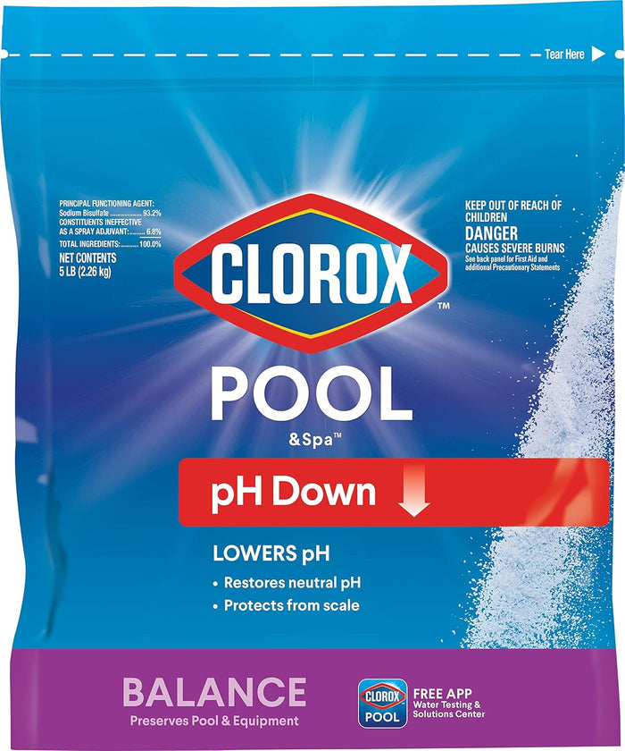 granular sodium bisulfate formula that lowers ph on contact