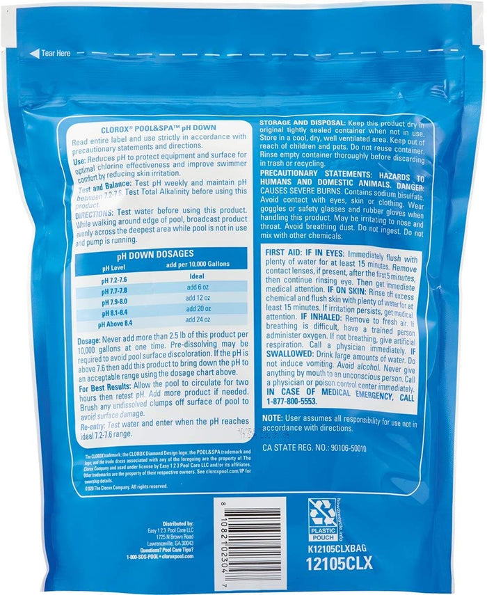 5-pound resealable container for multiple treatment cycles