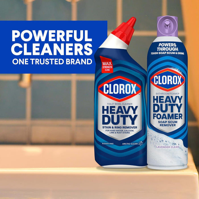 Clorox Toilet Bowl Cleaner Streamlined 2-Pack for Clutter-Free Cleaning Caddies, One-Formula Solution