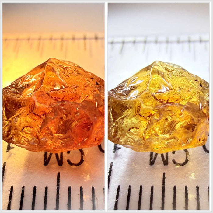 Colour Shift Garnet, 5.84ct, Tanzania, Untreated Unheated, clean with 1 veil, slightly flattish shape