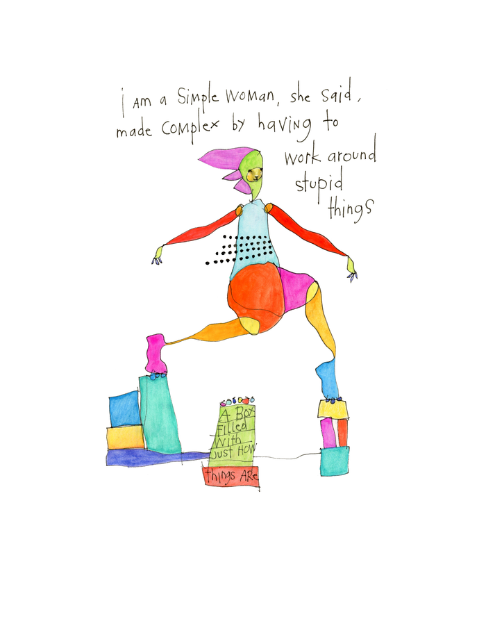 complex art print