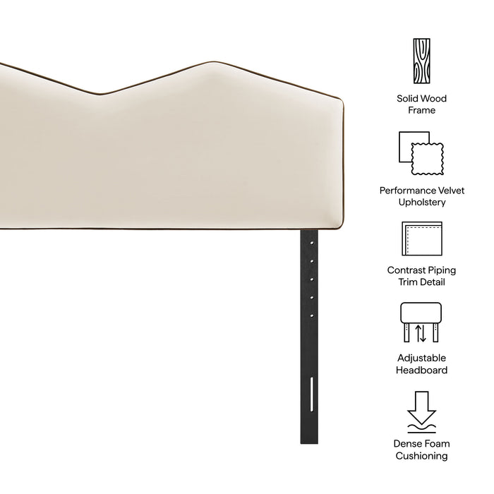 Cosette Performance Velvet Queen Size Headboard