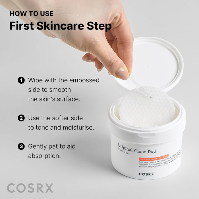 COSRX BHA Toner Pads – Fast Morning Exfoliant for Busy Professional, 10-Second Pore Prep