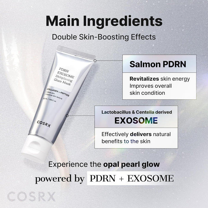 COSRX PDRN Exosome Glaze Wrapping Mask – Clean Single-Step Overnight Treatment for Uncluttered Vanities