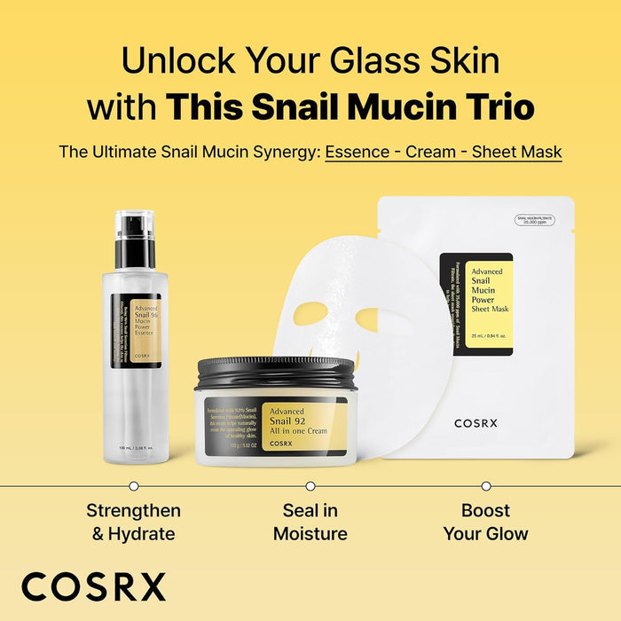 COSRX Snail Mucin Face Mask – Calming Korean Skincare for Stress Relief and Self-Care Sundays