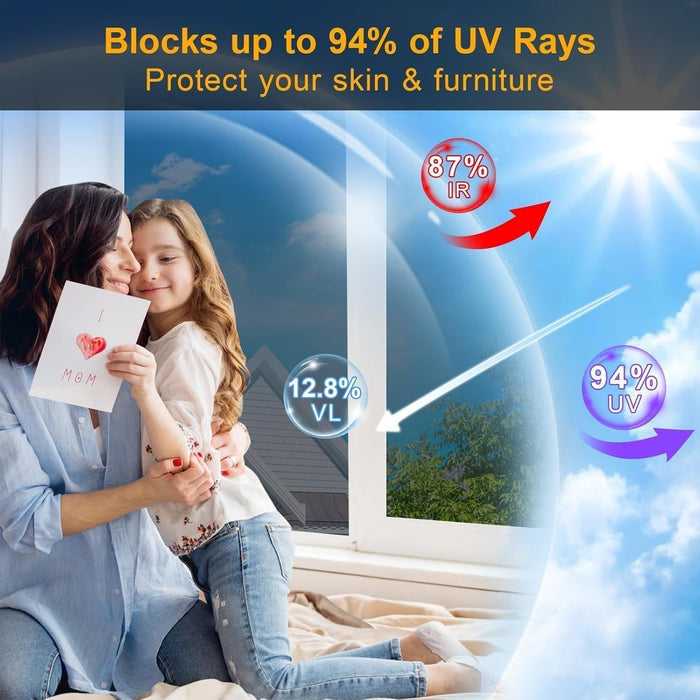 CozyPrivacy Removable Window Film – Pet Friendly Home Tint, Worry Free Install