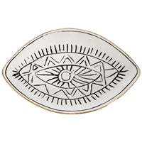 Cream Ceramic Eye Tray