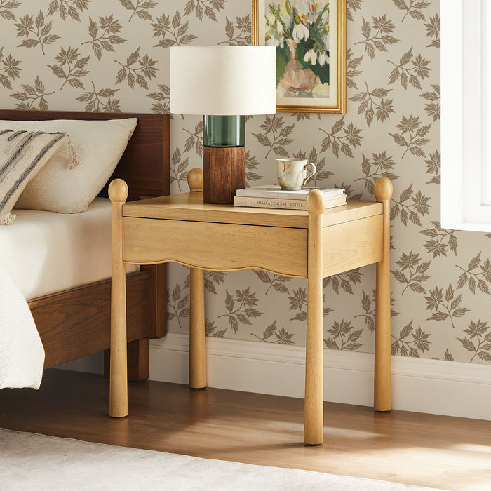 Darcy Wood Nightstand or Side Table