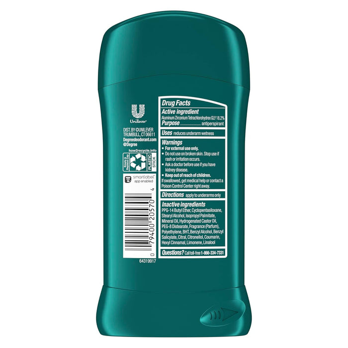 solid antiperspirant stick in 2.7 oz size, sold in pack of 6