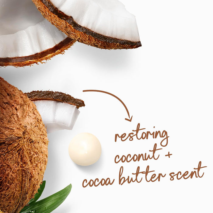 Dove Body Wash with Pump Coconut & Cocoa Butter Clean Design Bottle for Clutter-Free Bathroom Counters
