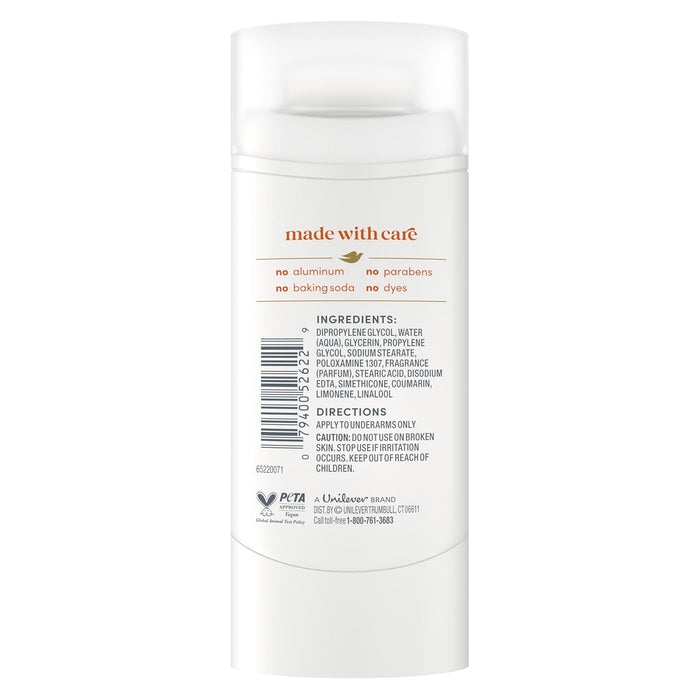 aluminum-free deodorant formula