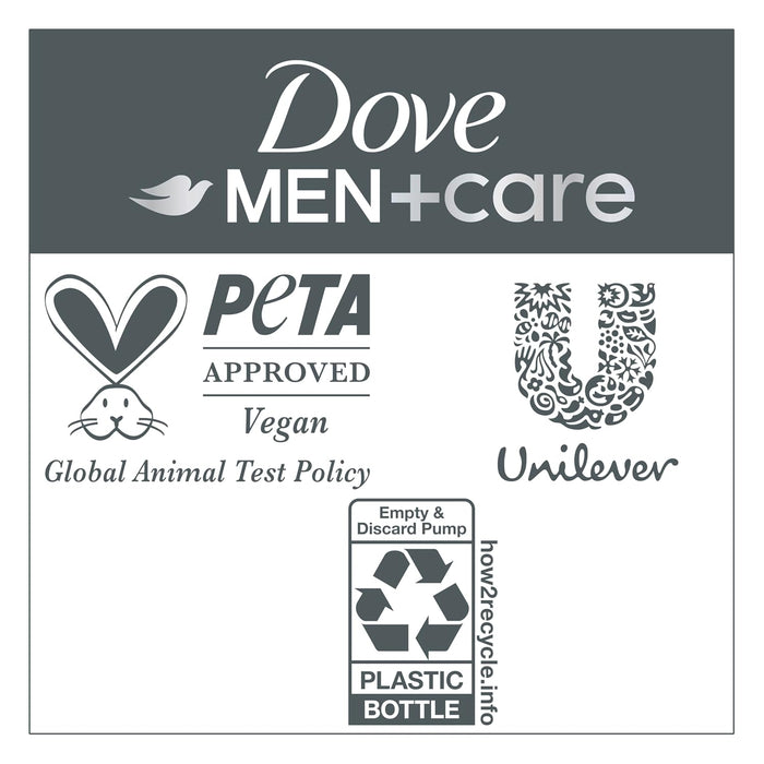 Dove Men+Care 2-in-1 Shampoo and Conditioner for a Faster Post-Workout Shower, 18 fl oz