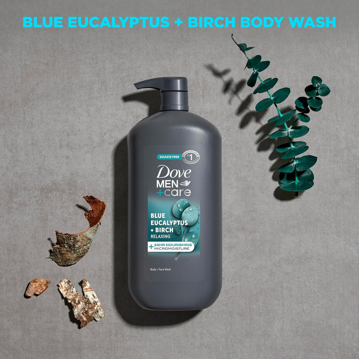 relaxing blue eucalyptus + birch scent for an aromatherapy shower experience