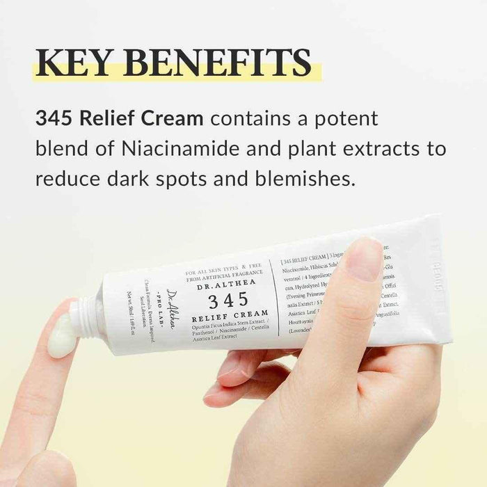 Dr. Althea 345 Relief Cream – Skin Barrier Repair (50ml) - Soothing Cream / Repair Moisturizer - Dr. Althea -- United Arab Emirates -- Pinky Cosmetics