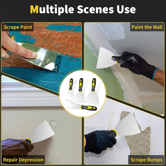 Drywall Scraper Set – Streamlined Plastering Tools for Contractor Work Sites and Renovation Crews