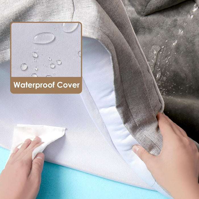waterproof film sandwiched between fleece top and bottom fabric