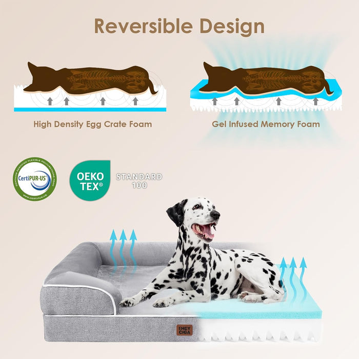removable, machine-washable cover with zipper closure