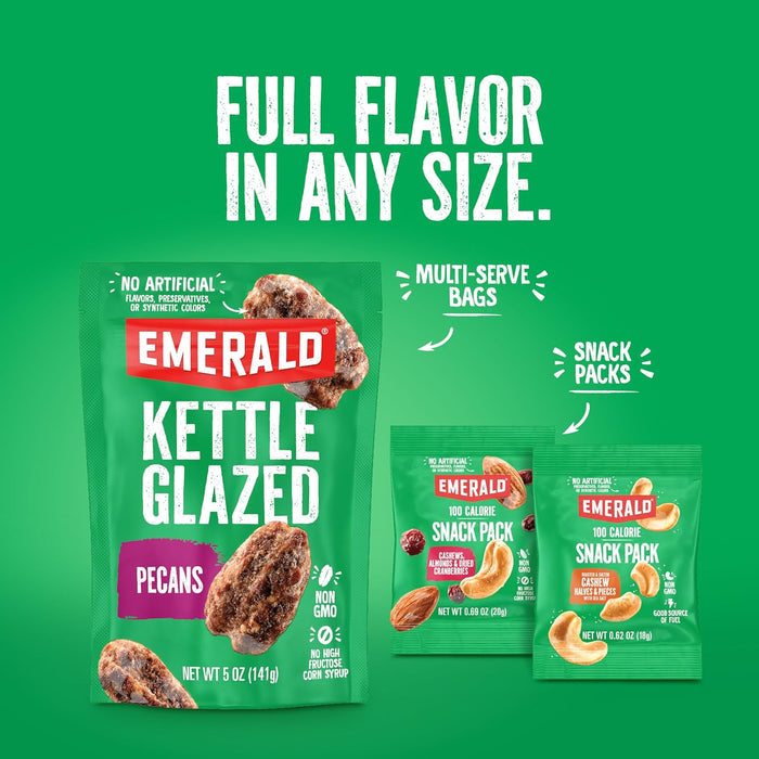 Emerald Nuts 100-Calorie Packs – Lunchbox Snack for School Cafeteria Days