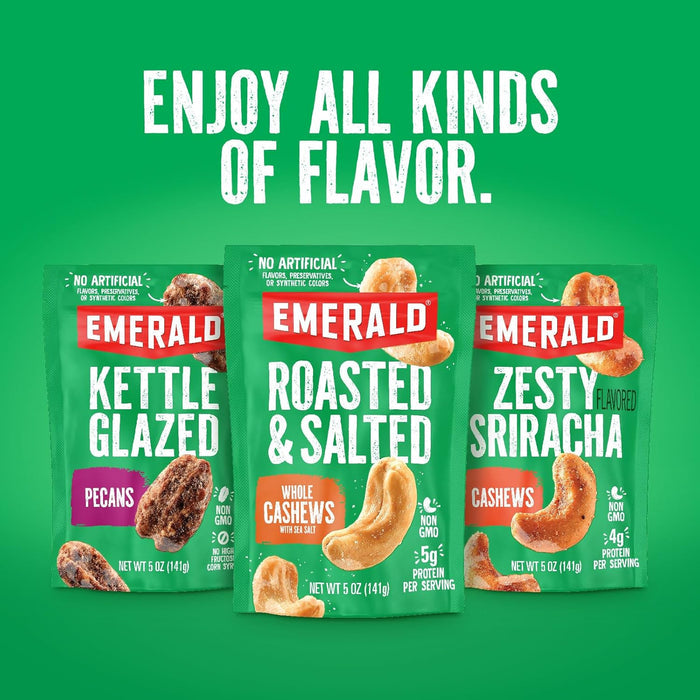 Emerald Nuts Salty Sweet Mixed Nuts – Travel Snack for Road Trips and Commutes