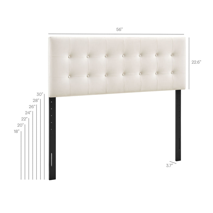 Emily Stain-Resistant Performance Velvet Full Size Headboard