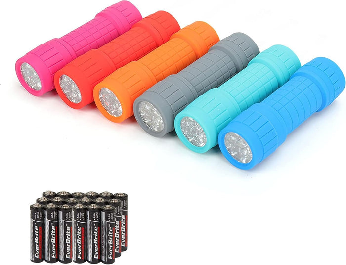 9-led configuration producing 20 lumens with a 59-foot beam range