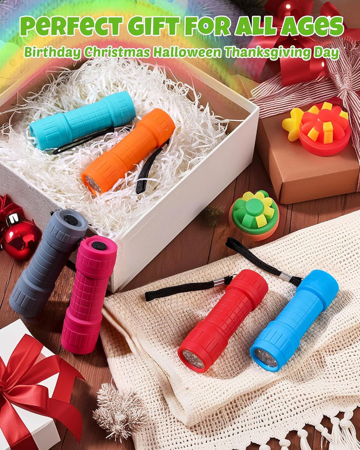 EverBrite 9-LED Flashlight 6-Pack – Practical Stocking Stuffer Gift for Men, Dads, and College Students