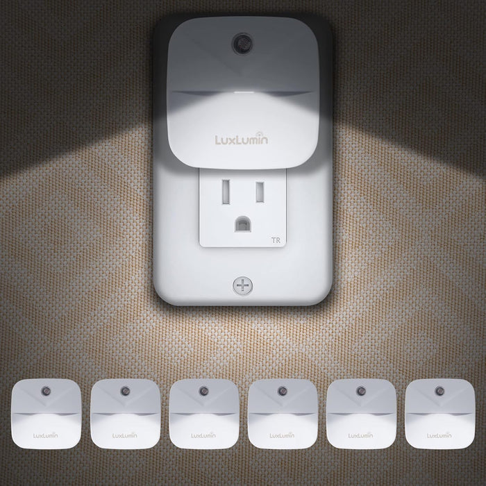 built-in photoresistor dusk-to-dawn sensor with sub-second auto on/off response