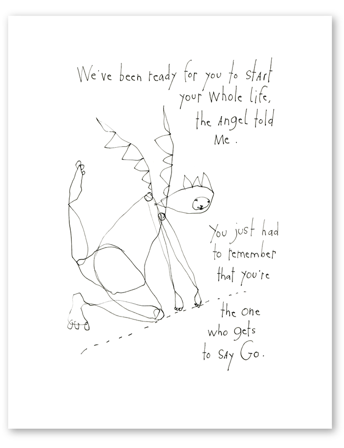 everyday angels: starting line art print