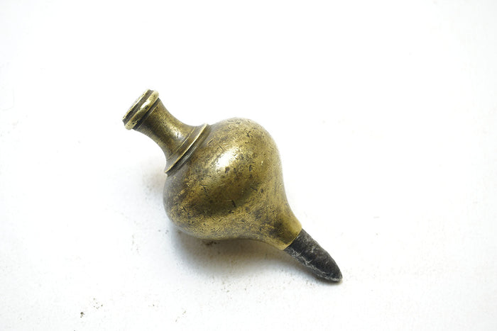EXQUISITE EARLY BRASS PLUMB BOB - 6 OZ