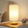 Cream Shade - Wood Base - 9" Inline Control