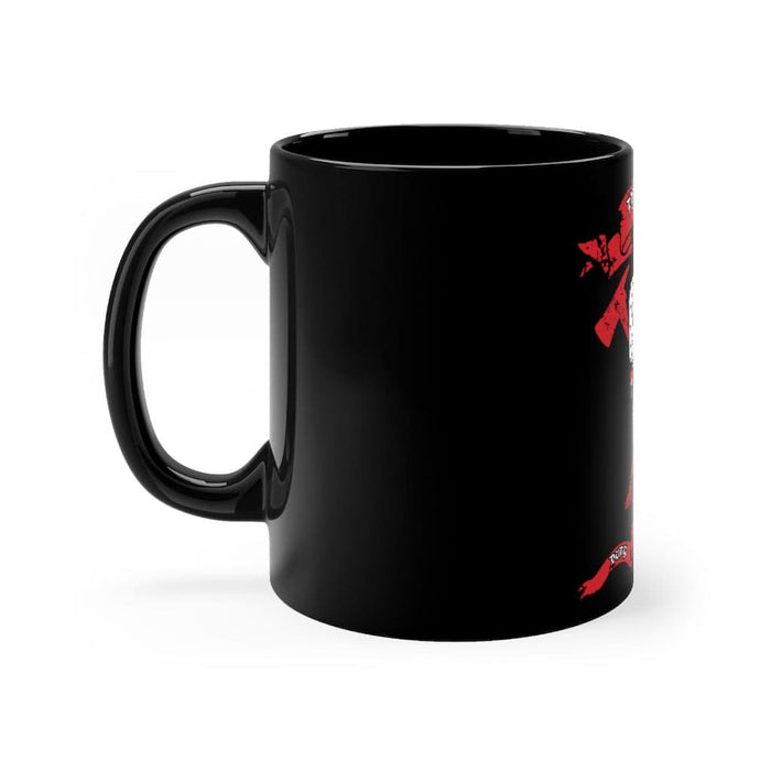 Fireman Coffee mug 11oz-Firefighter Coffee Cup-Thin Red Line Cup.