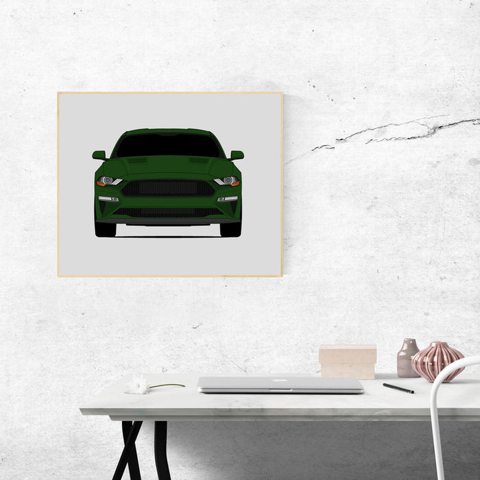 Ford Mustang Bullitt (2018-2019) S550 Poster
