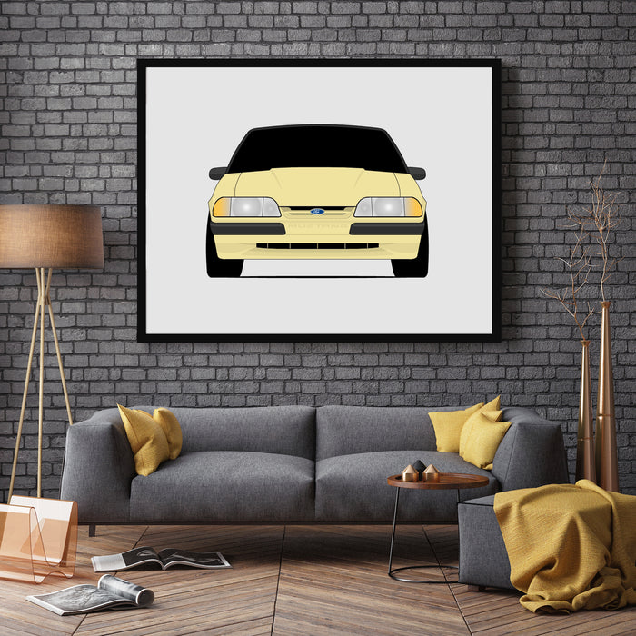Ford Mustang LX Convertible (1987-1993) Fox Body Poster