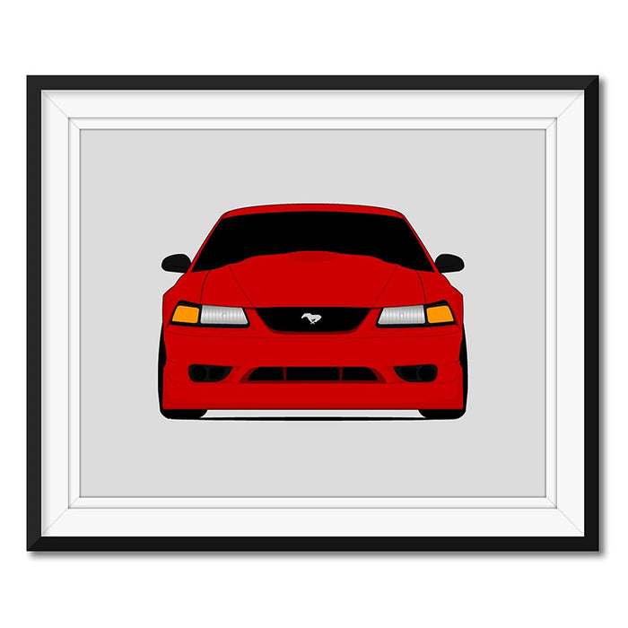 Ford Mustang SVT Cobra R (2000) SN95 Poster