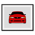 Ford Mustang SVT Cobra R (2000) SN95 Poster