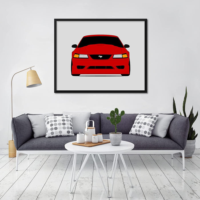 Ford Mustang SVT Cobra R (2000) SN95 Poster