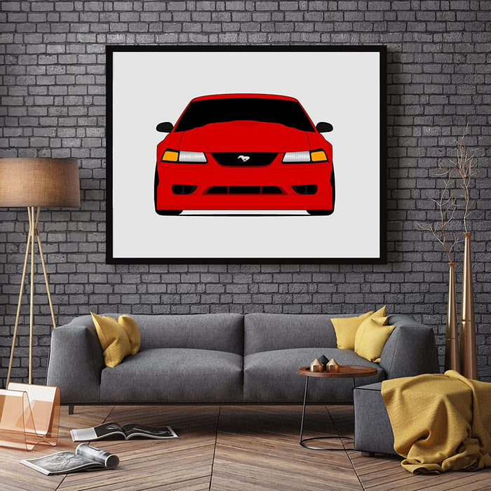 Ford Mustang SVT Cobra R (2000) SN95 Poster