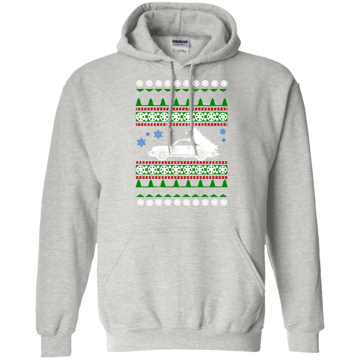 german car similar to a 930 Turbo Ugly Christmas Sweater Hoodie