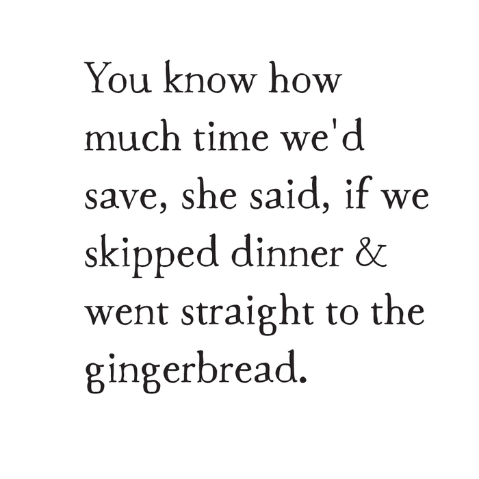 gingerbread dreaming art print