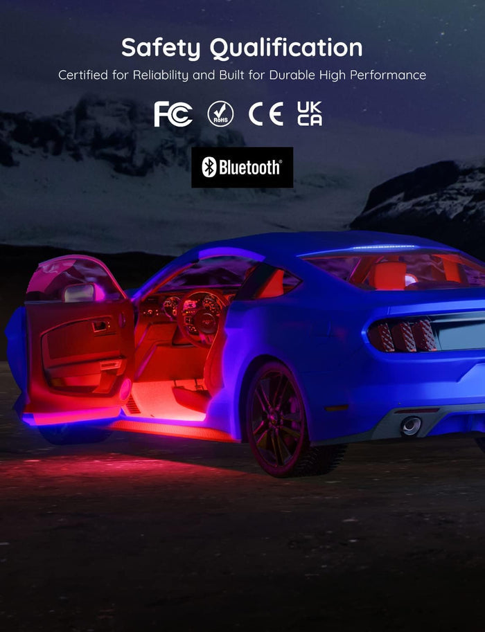 Govee Car LED Strip Lights – Premium RGBIC Interior Upgrade for Luxury Car Enthusiasts