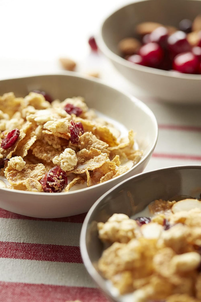 roasted almond pieces for protein and crunch