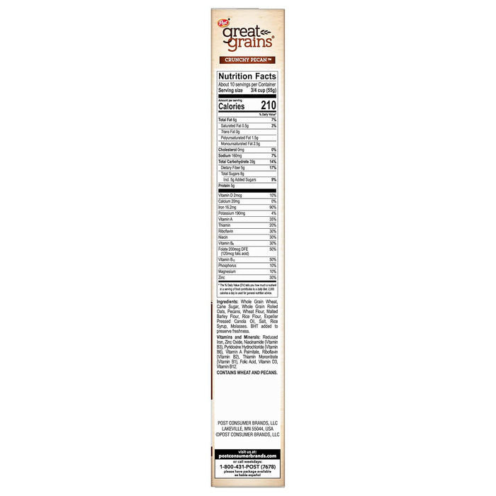 good source of dietary fiber and vitamin d with 12 essential vitamins and minerals
