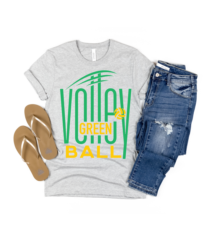 Green Volleyball Tee