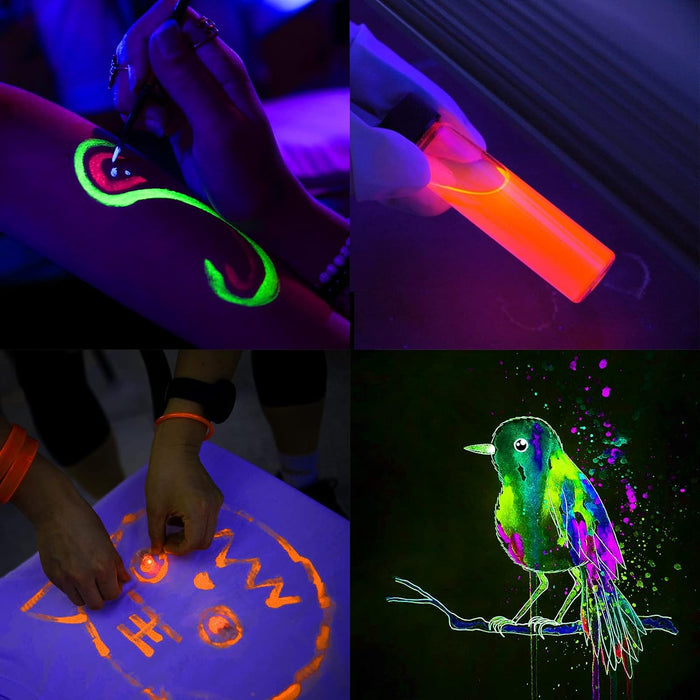 GREENIC UV Blacklight Bar 1ft – Plug-and-Play LED Strip for Tapestry Wall Display and Cozy Home Ambiance