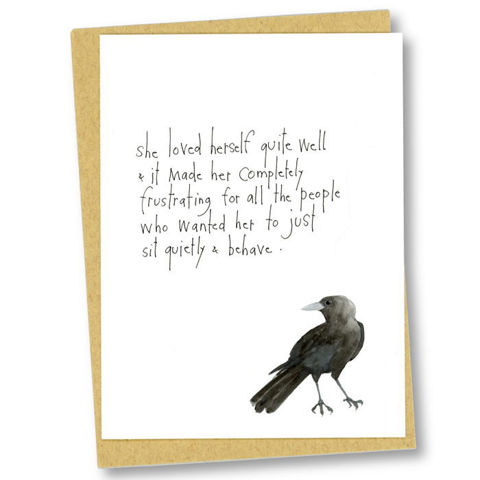 greeting card: wild child